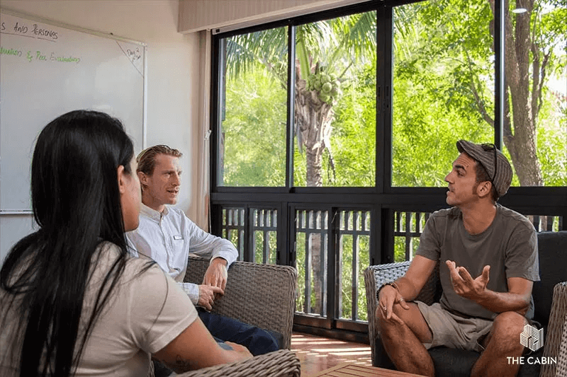 A daily group counselling session